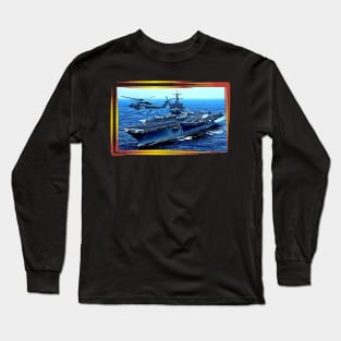 USS Enterprise Aircraft Carrier Long Sleeve T-Shirt